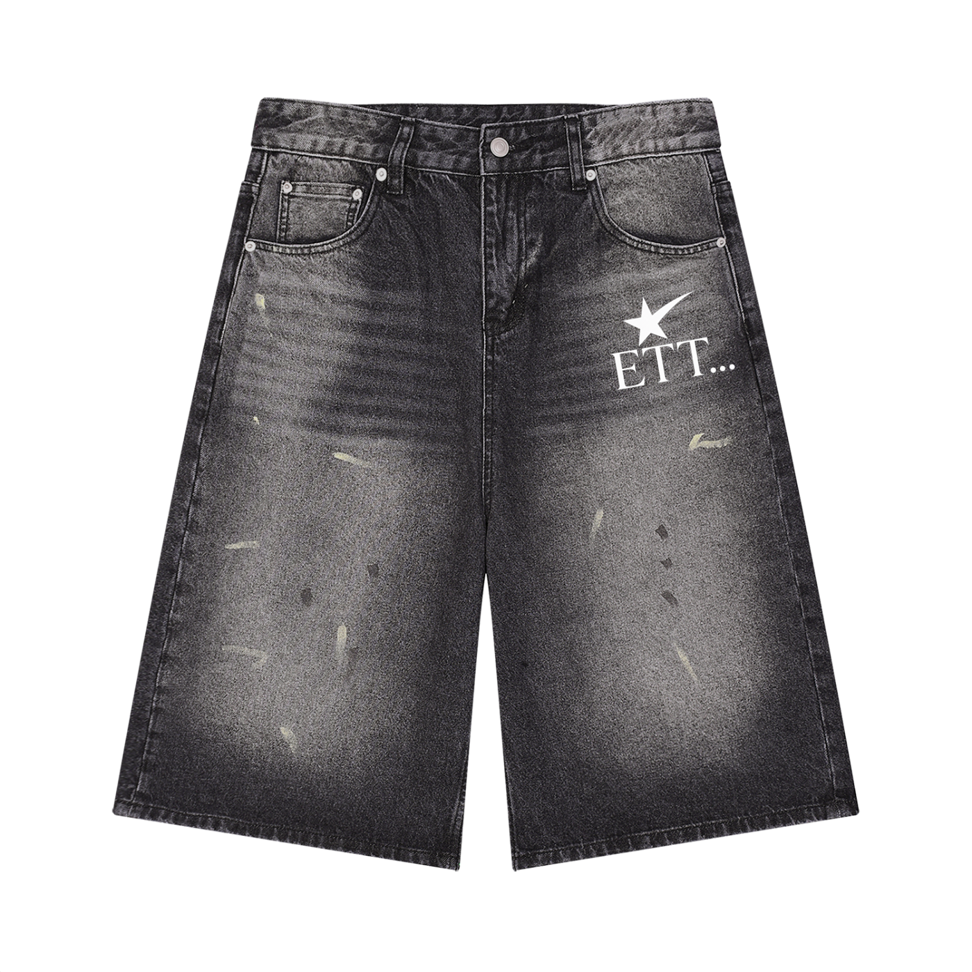 Men’s Vintage Wide Leg Denim Shorts